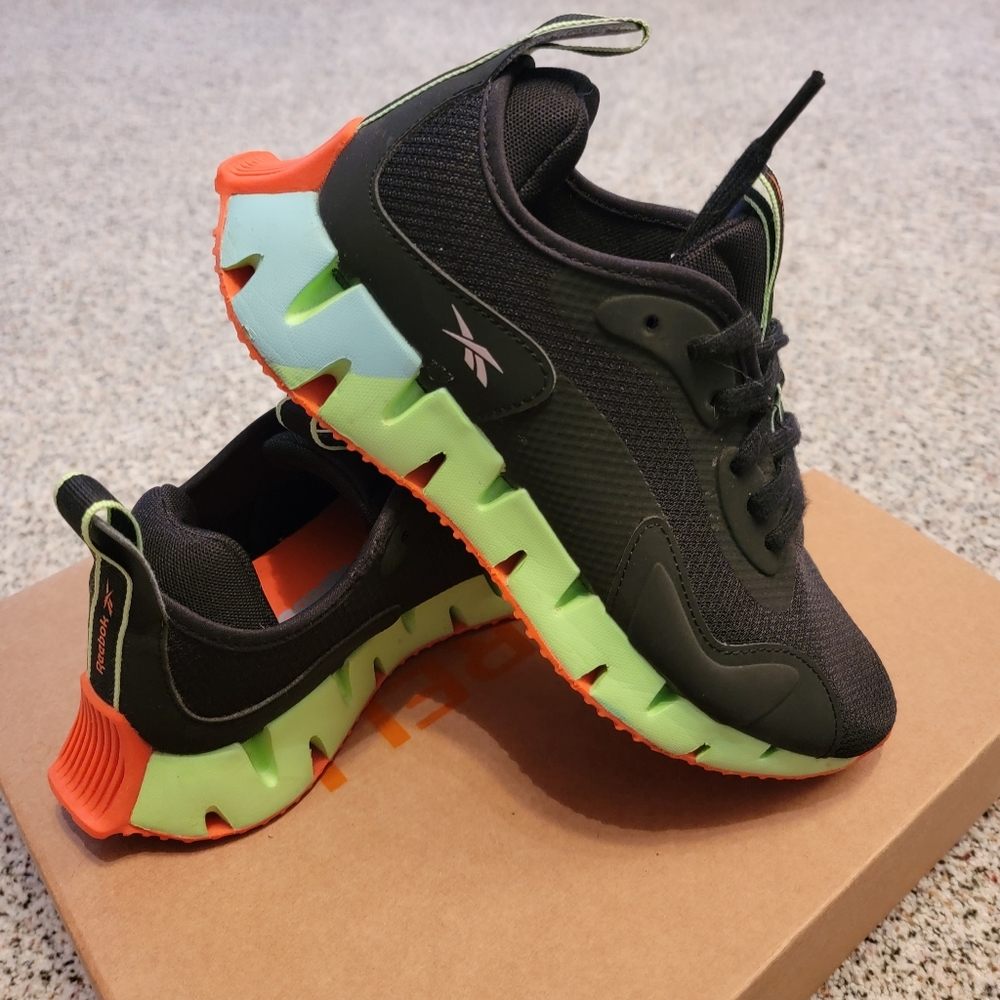 Reebok Zig Dynamica Boys 4.5 Black\Green